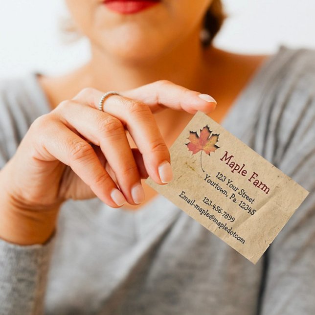 Ahornleaf-Visitenkarte Visitenkarte (Von Creator hochgeladen)