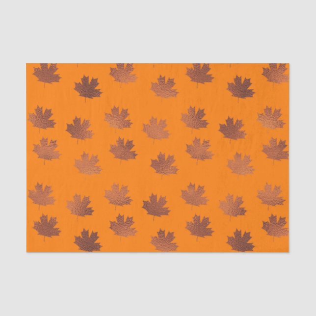 Ahornleder (Design 39 Gelb/Orange-Serie) Seidenpapier (Vorderseite)