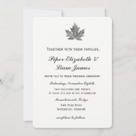 Ahornleder Einladung zur Hochzeit