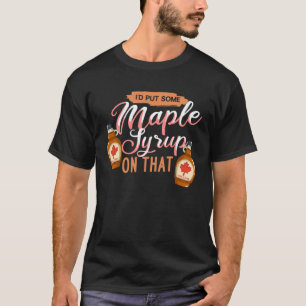 Ahornsirup Ahornbaumzapfung Kanada T-Shirt