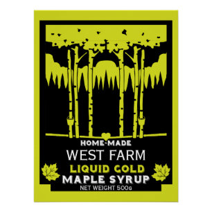 Ahornsirup-Bauer Markt Poster