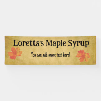 Ahornsirup Business 2.5' x 8' Custom Banner