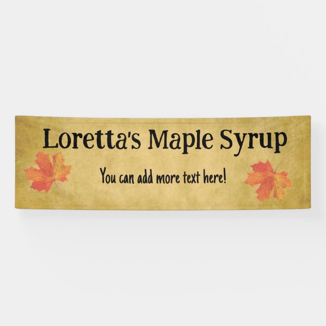Ahornsirup Business 2.5' x 8' Custom Banner (Horizontal)