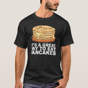 Ahornsirup Pfannkuchen Frühstücksdesign für einen  T-Shirt