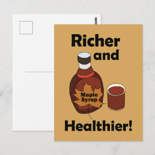Ahornsirup Reicher Und Gesünder Postkarte