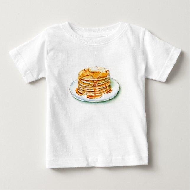 Ahornsirup und Pfannkuchen Baby T-shirt (Vorderseite)