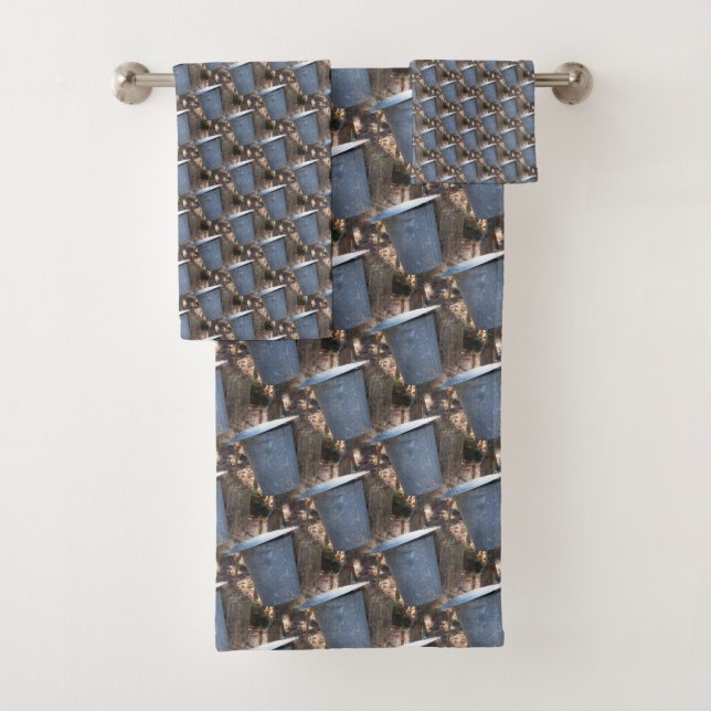 Ahornsirup Zuckerkleppmuster Badhandtuch Set (Insitu)