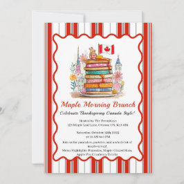 Ahornvormittagsbrunch | 3D Dollhouse Pancake Einladung