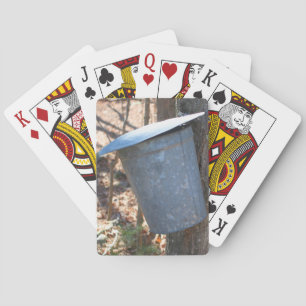 Ahornzuckerklemme auf Baumnatur Spielkarten