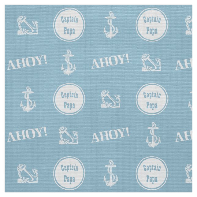 Ahoy! Benutzerdefiniertes Ankermuster Muster leuch Stoff (Muster)