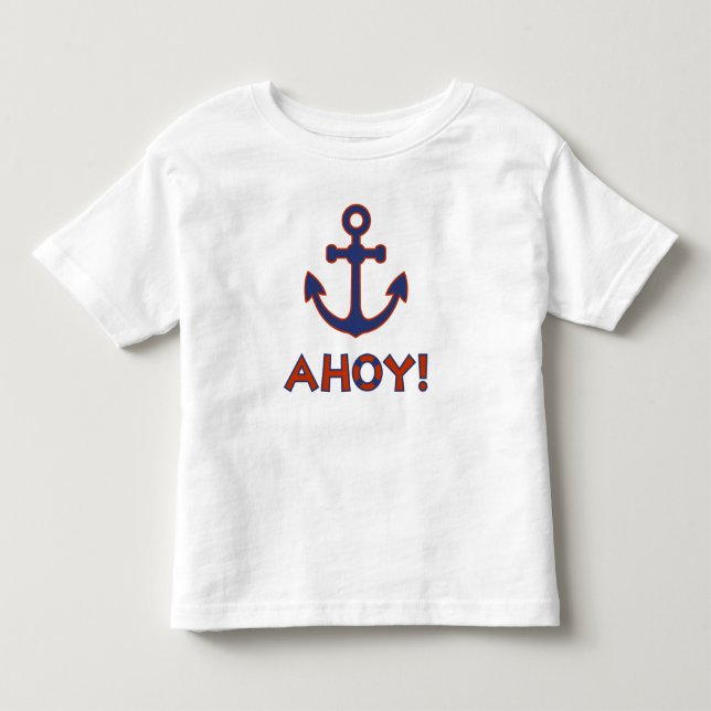 AHOY! Buoy + Ankerdesign Red+Blue Kleinkind T-shirt (Vorderseite)