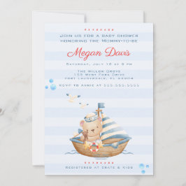 Ahoy C'Est Un Garçon Bébé Douche Invitations