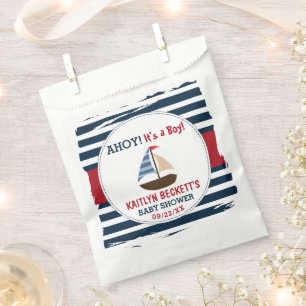 Ahoy! Das ist ein Junge! Babydusche für Nautical B Geschenktütchen