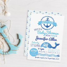 Ahoy! Das ist ein Junge! Einladung der Babydusche