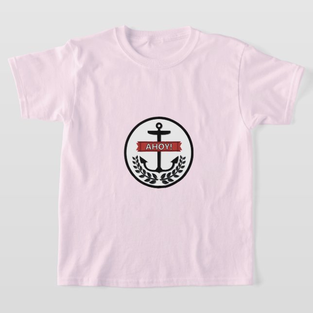 Ahoy - Der grundlegende T - Shirt von Kindern (Ablage )