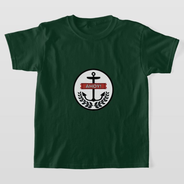 Ahoy - Der grundlegende T - Shirt von Kindern (Ablage )