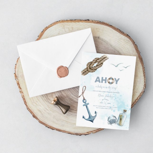 Ahoy! Einladung zur Kinderdusche (Von Creator hochgeladen)