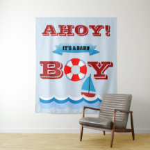 Ahoy! Es ist ein Baby Boy Tapestry