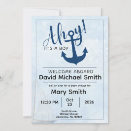 Ahoy Es ist ein Baby-Dusche einladen Einladung