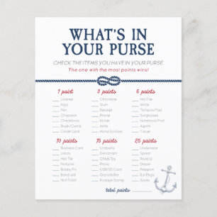 Ahoy Es ist ein Baby Nautical Baby Shower Purse Ga