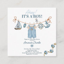 Ahoy, es ist ein Junge, Baby Shower
