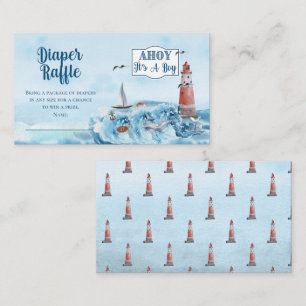Ahoy Es ist ein Junge Leuchtturm Duschturm Windelw Begleitkarte
