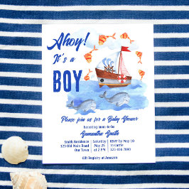 Ahoy es ist ein Kind nautischen Baby-Dusche laden