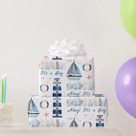 Ahoy! Es ist ein Kolibris unter dem Meer Geschenkpapier