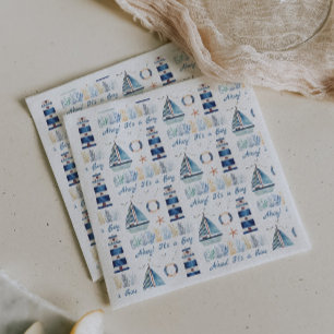 Ahoy! Es ist ein Kolibris unter dem Meer Serviette