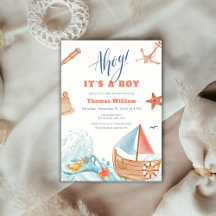 Ahoy Es ist eine Baby Adventure Sailboat Baby Dusc