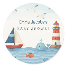 Ahoy Es ist eine Baby-Kinderdusche