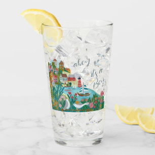 Ahoy, es ist eine Jungen-Baby-Party Glas