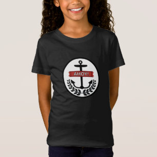 Ahoy - Girls' Bella+Leinwand Jersey T - Shirt 