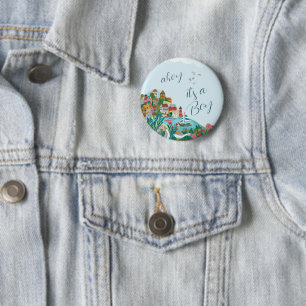 Ahoy ist ein Baby-Dusche-Party Button