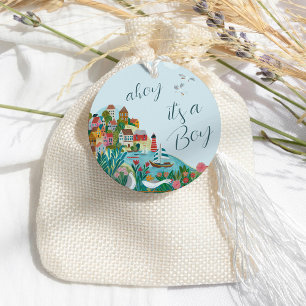 Ahoy ist ein Baby-Dusche-Party Geschenkanhänger