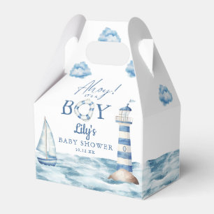 Ahoy ist ein Baby Nautical Baby Dusche Geschenkschachtel