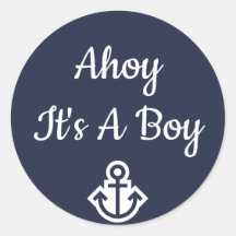 Ahoy ist ein Boy Anchor Sticker