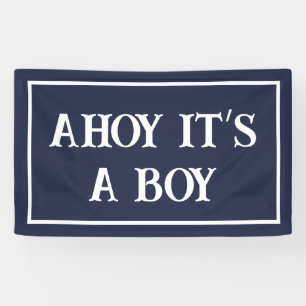 Ahoy ist ein Junge Banner