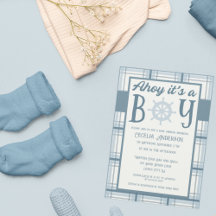 Ahoy ist eine Baby-Kinderdusche