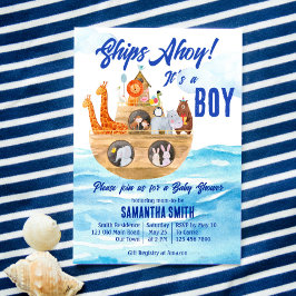 Ahoy ist eine Christliche Babydusche von Noah's Ar Einladung