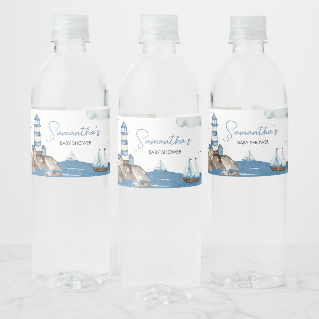 Ahoy It is a Boy Nautical (Flaschen)