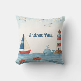 Ahoy It is a Boy Nautical Kinderzimmer Throw Kisse Kissen