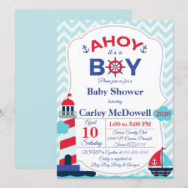Ahoy It's a Boy Baby Shower Invite Einladung