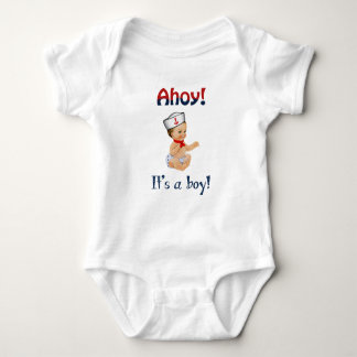 Ahoy It's a Boy One Piece T - Shirt