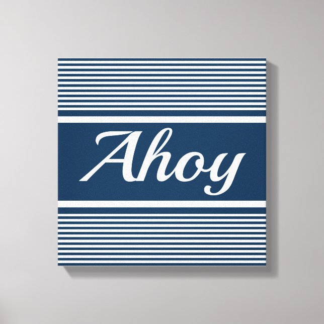 Ahoy Leinwanddruck (Vorderseite)