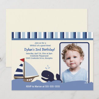 Ahoy Mate 12x18 Birthday Foto Einladung