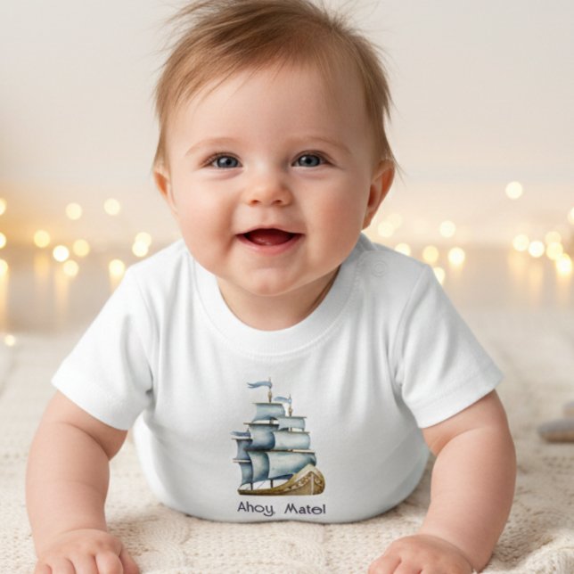 Ahoy mate Nautical Baby T-shirt (Von Creator hochgeladen)