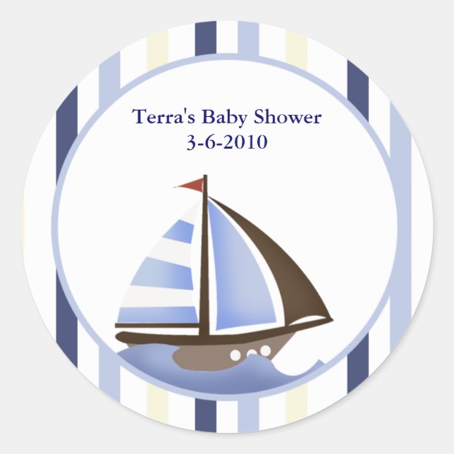 AHOY MATE Sailboat Umschlag Aufkleber / Stickers (Vorderseite)