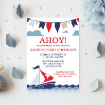 AHOY! Nautic Sailing Birthday Party