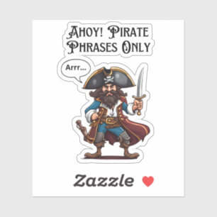 Ahoy! Nur Piratensendungen Aufkleber